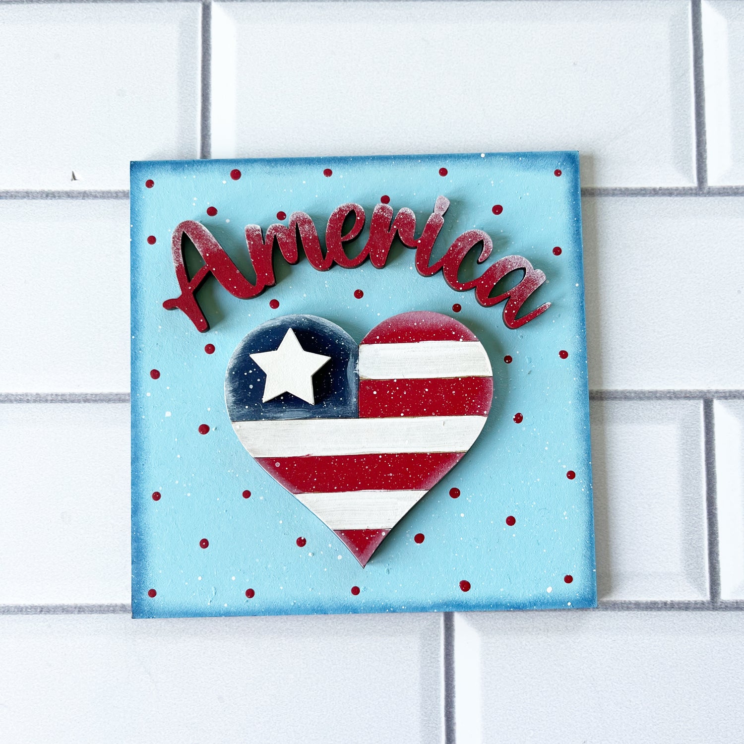 Summer and 4th of July Interchangeable Ladder Tile