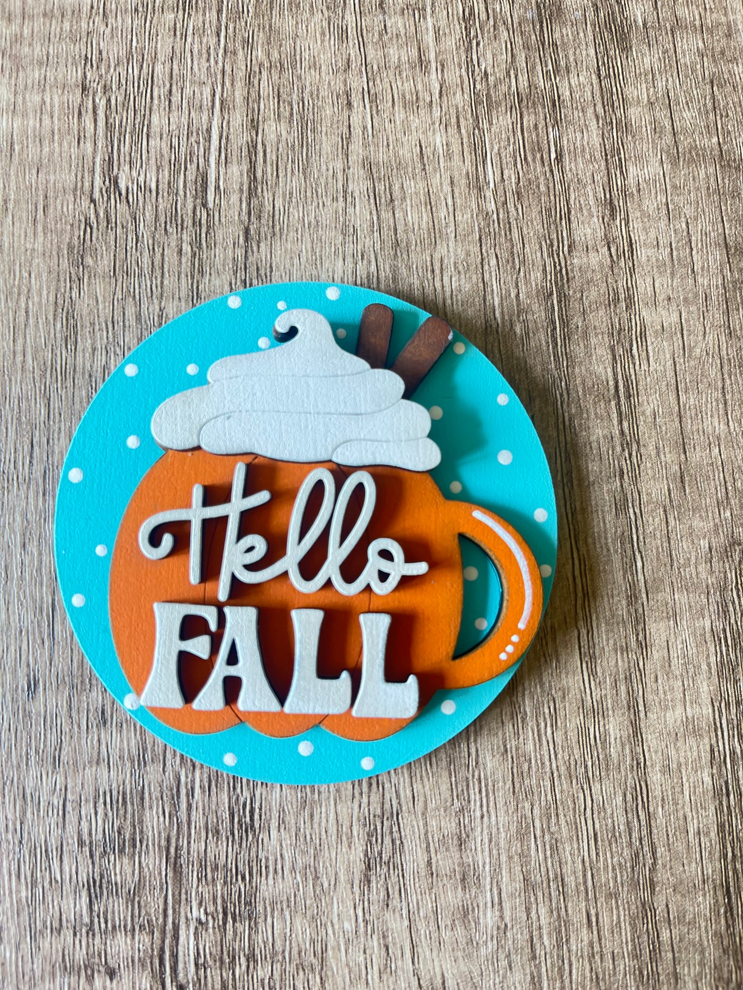 Hello Fall Mug Seasonal Round