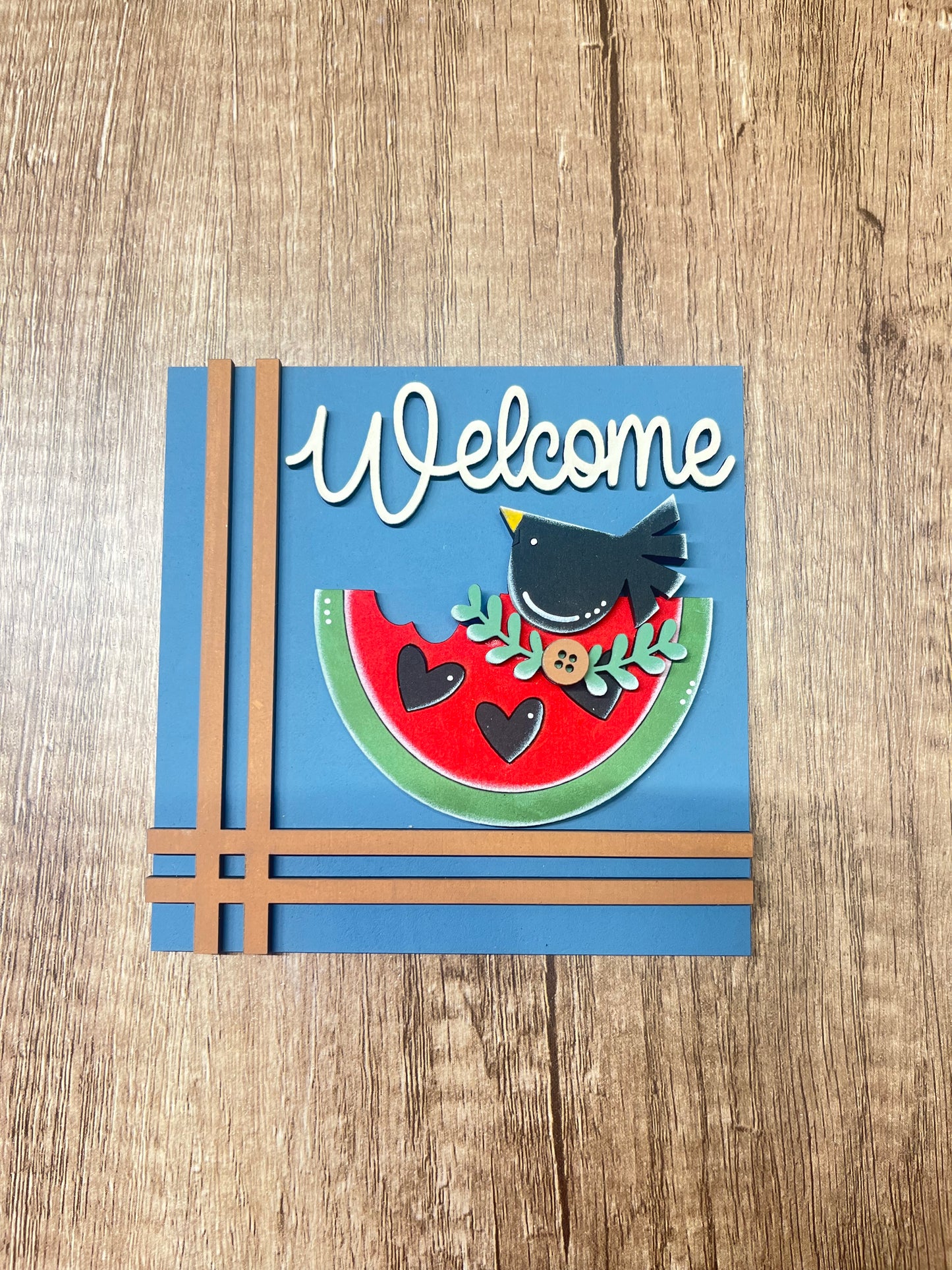 Welcome Watermelon Ladder Tile