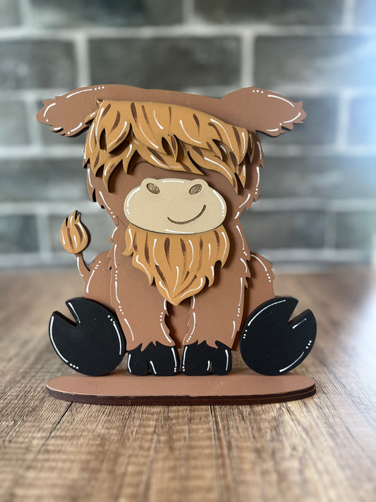 Interchangeable Highland Cow Base