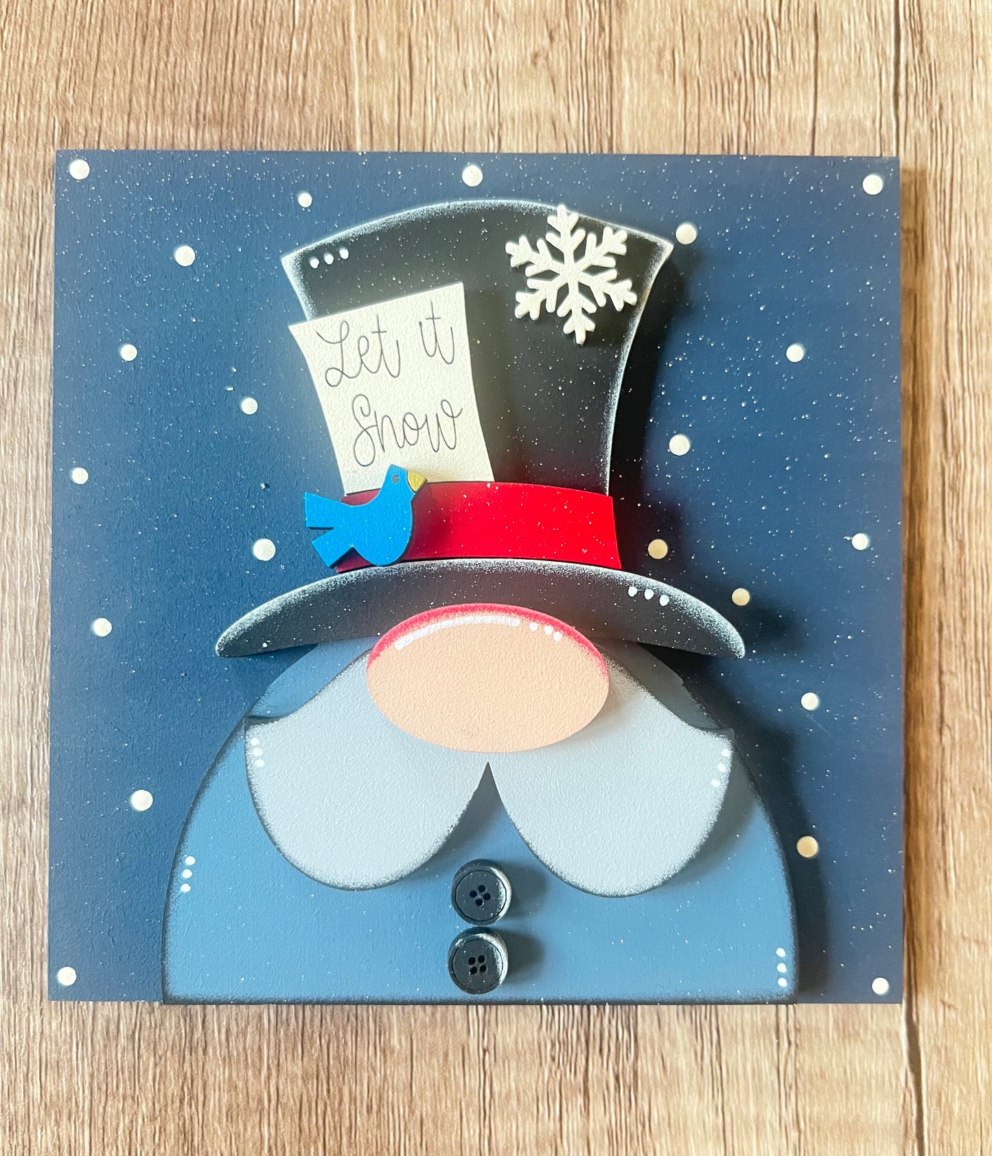 Winter Gnome Ladder Tile