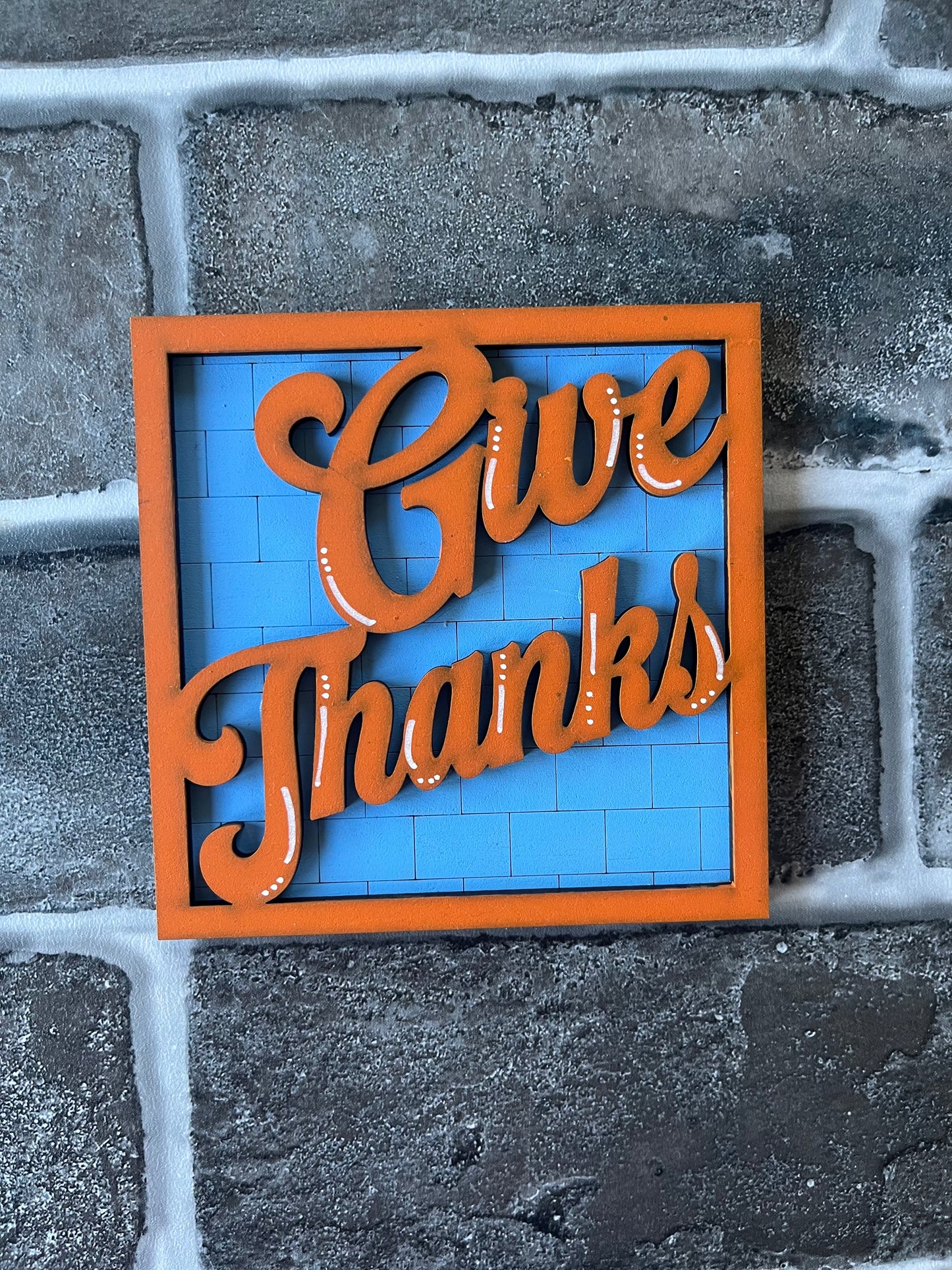 Give Thanks Ladder Tile