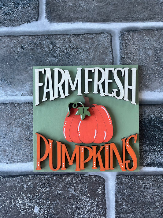 Farm Fresh Pumpkins Ladder Tile