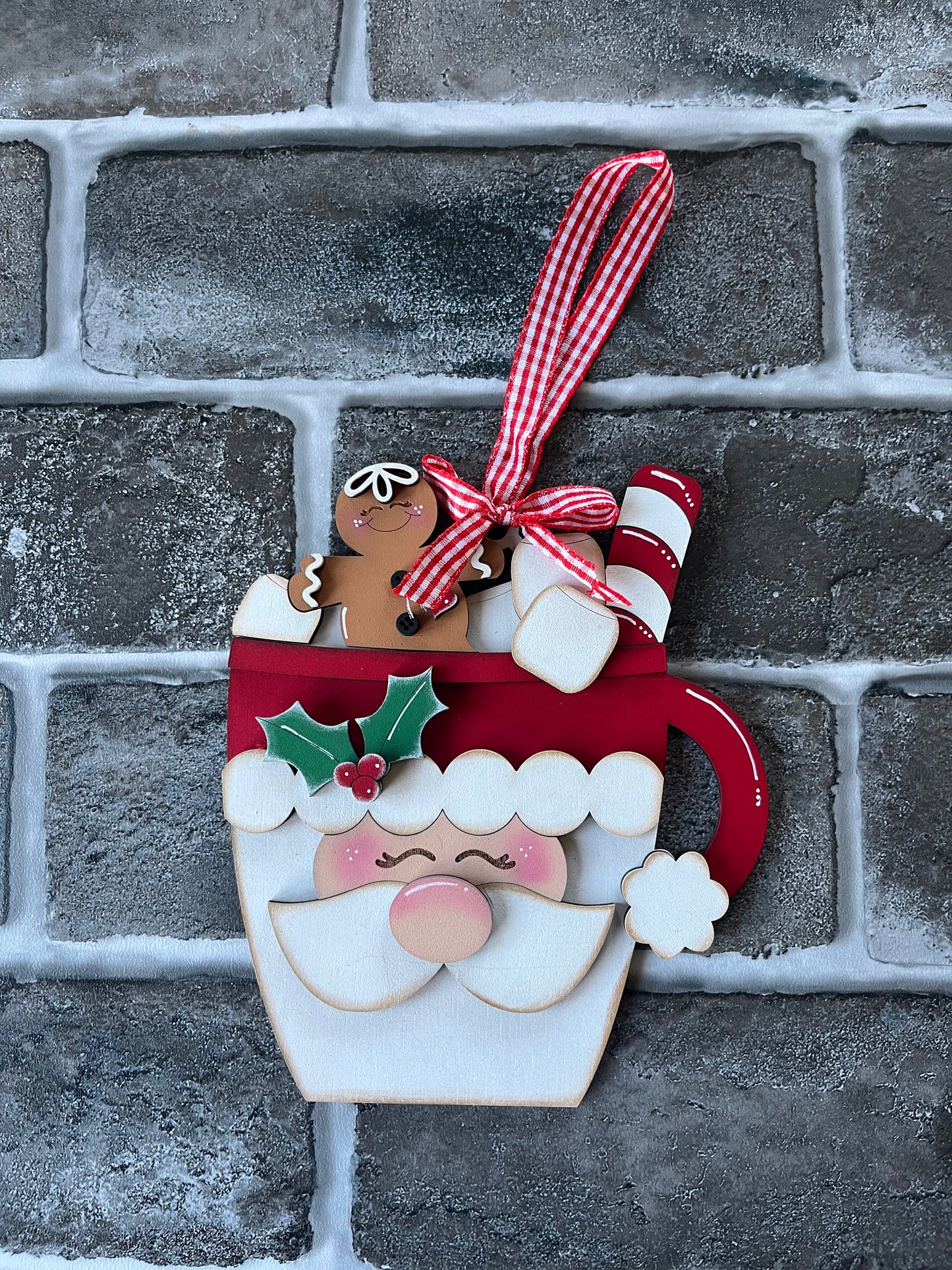 Santa Cocoa Mug Ornament