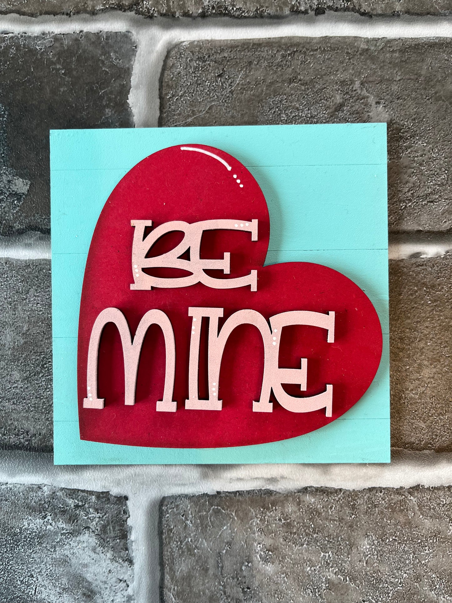 Be Mine Valentine's Day Ladder Tile