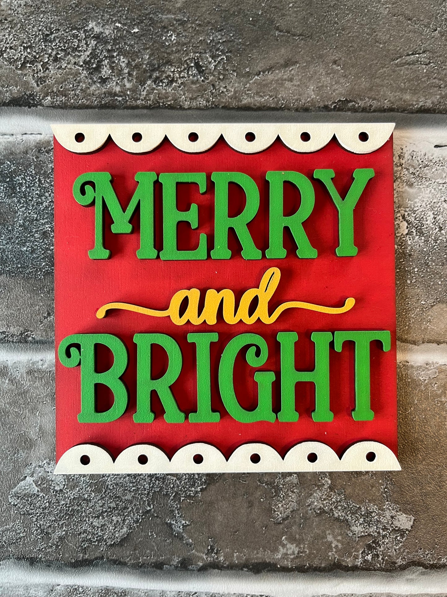 Merry Bright Ladder Tile