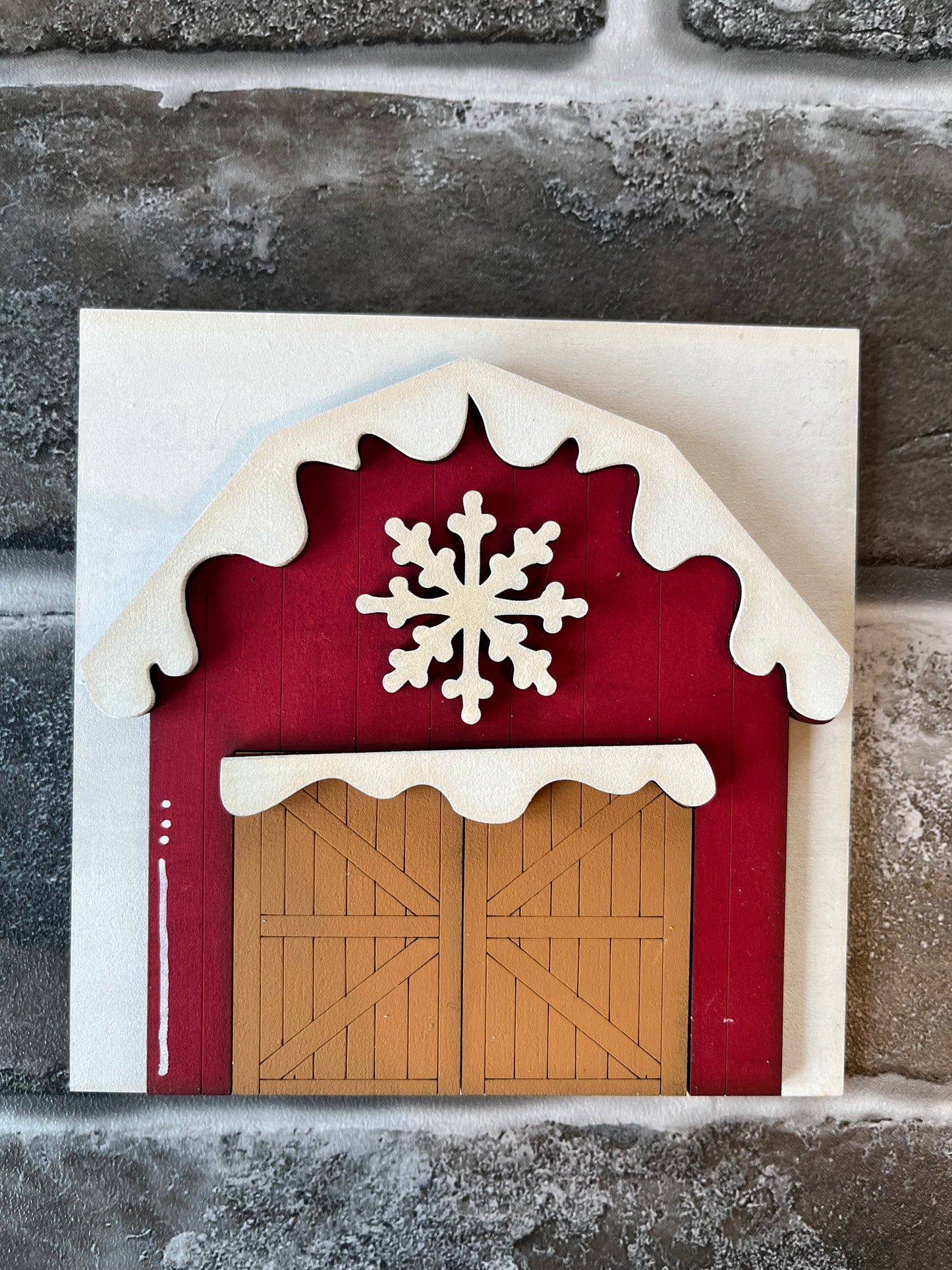 Snowflake Barn Ladder Tile