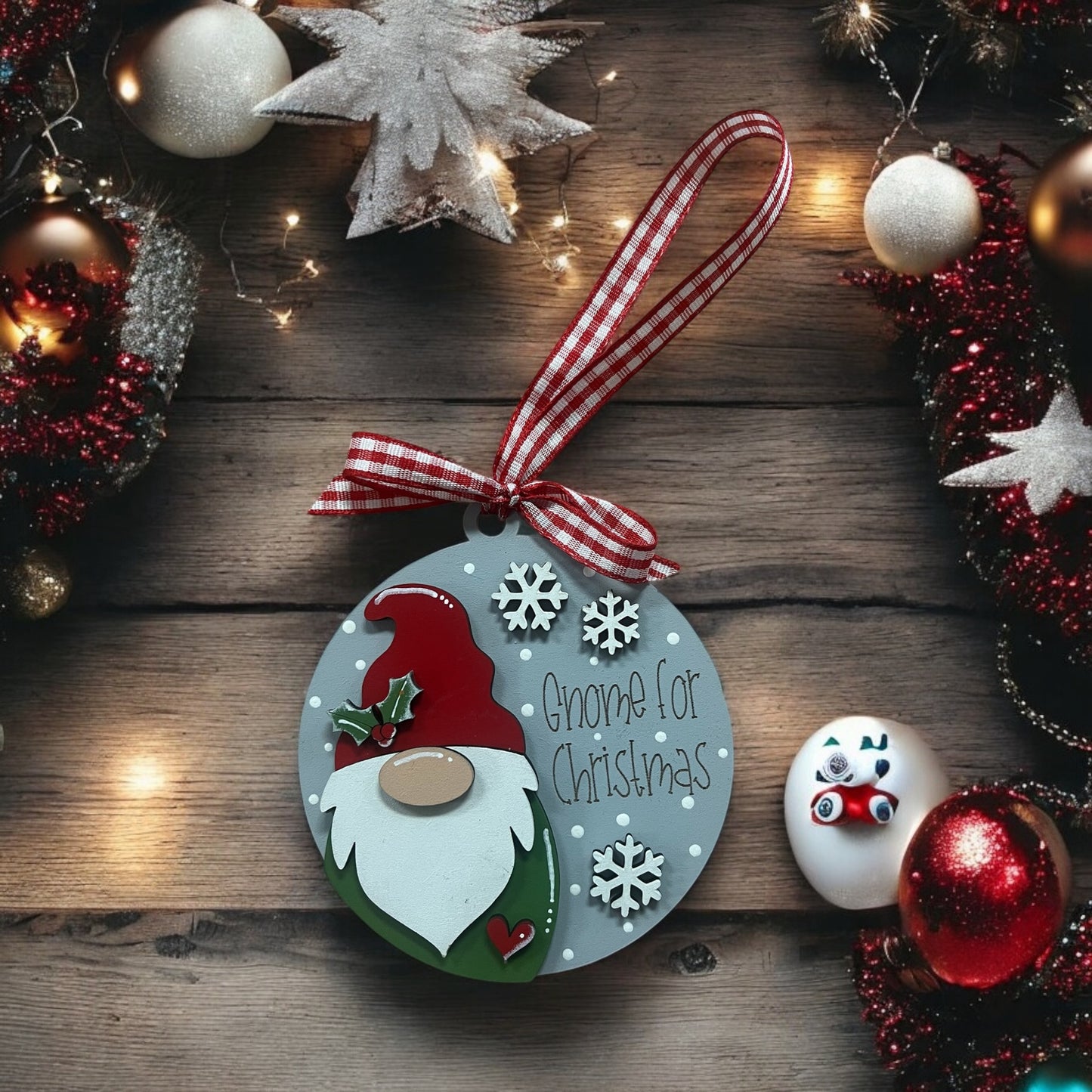 Gnome Christmas Ornament