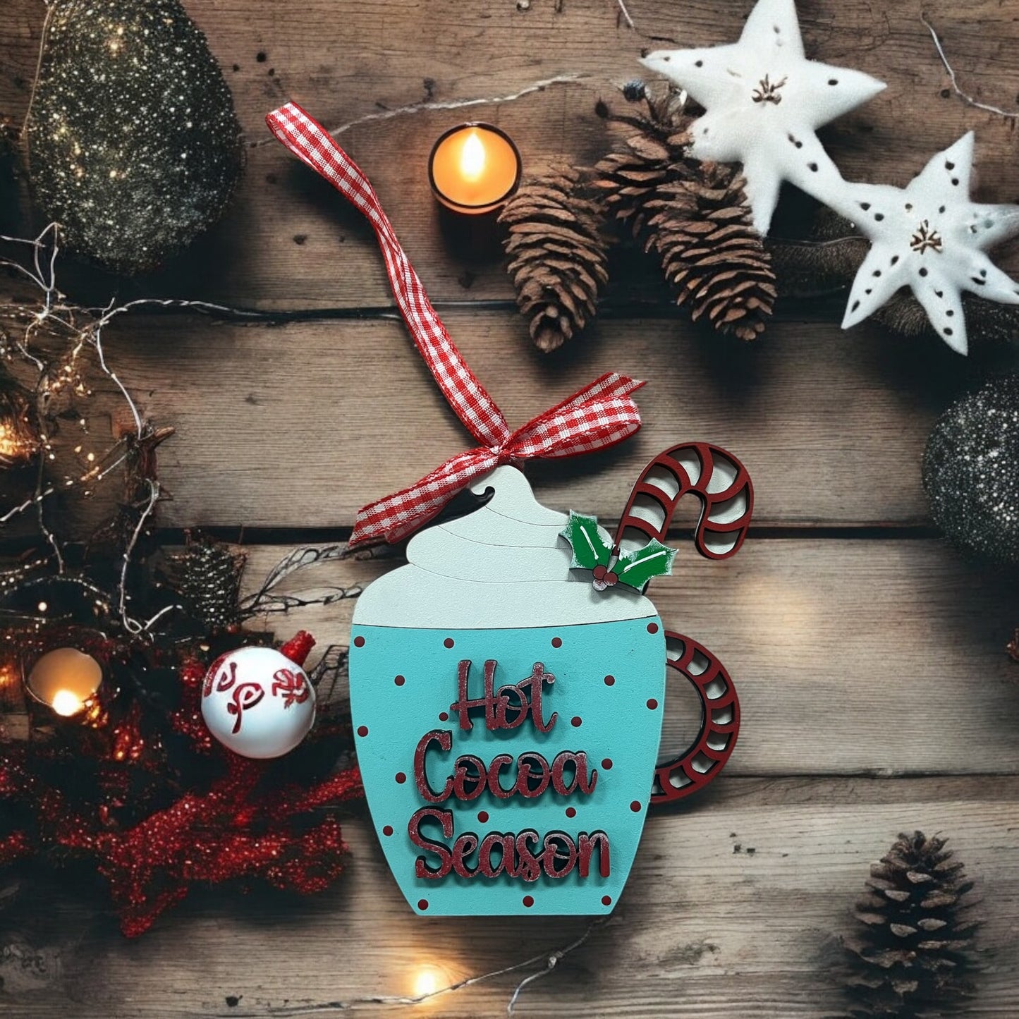 Hot Cocoa Season GIFT CARD Ornament