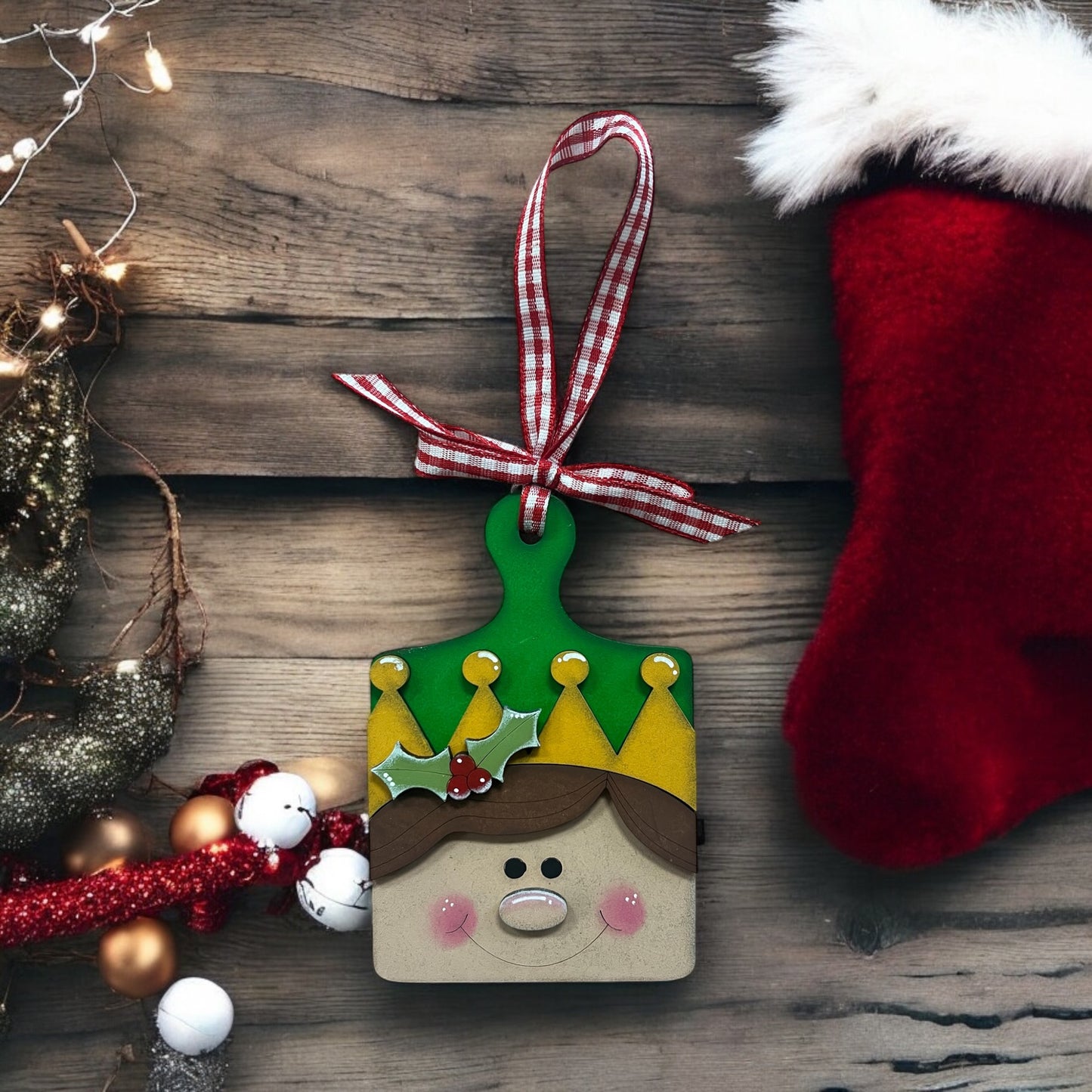 Boy Elf Breadboard Ornament