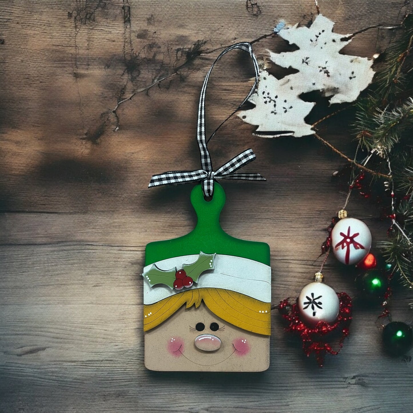 Girl Elf Breadboard Ornament