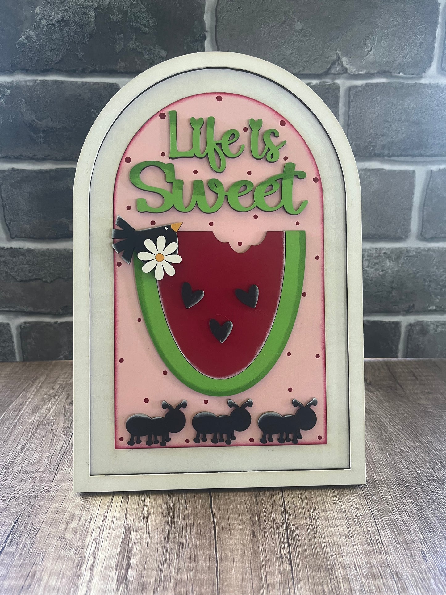 Winter Snowman Large Arch Insert