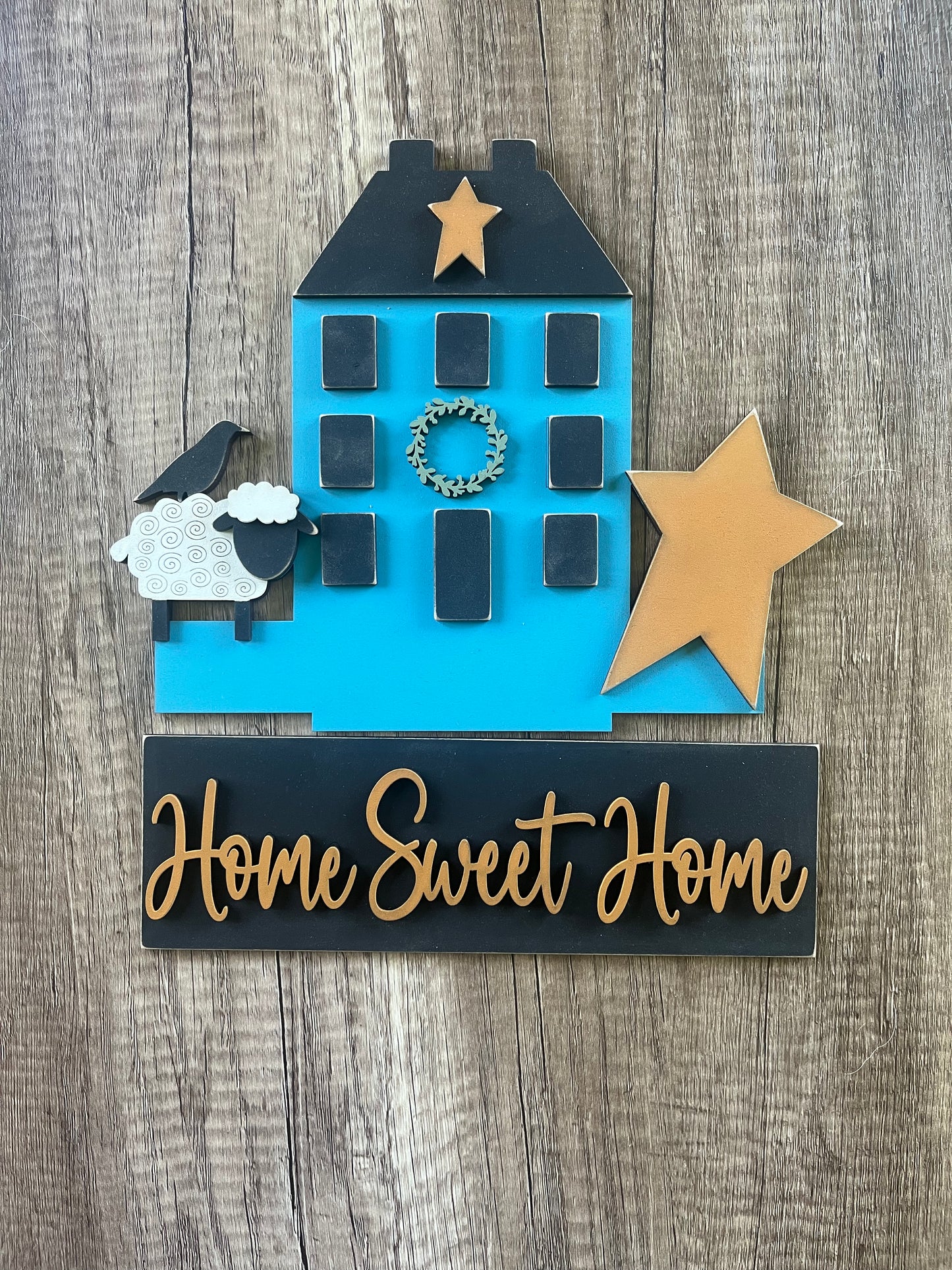 Salt Box House Window Inset