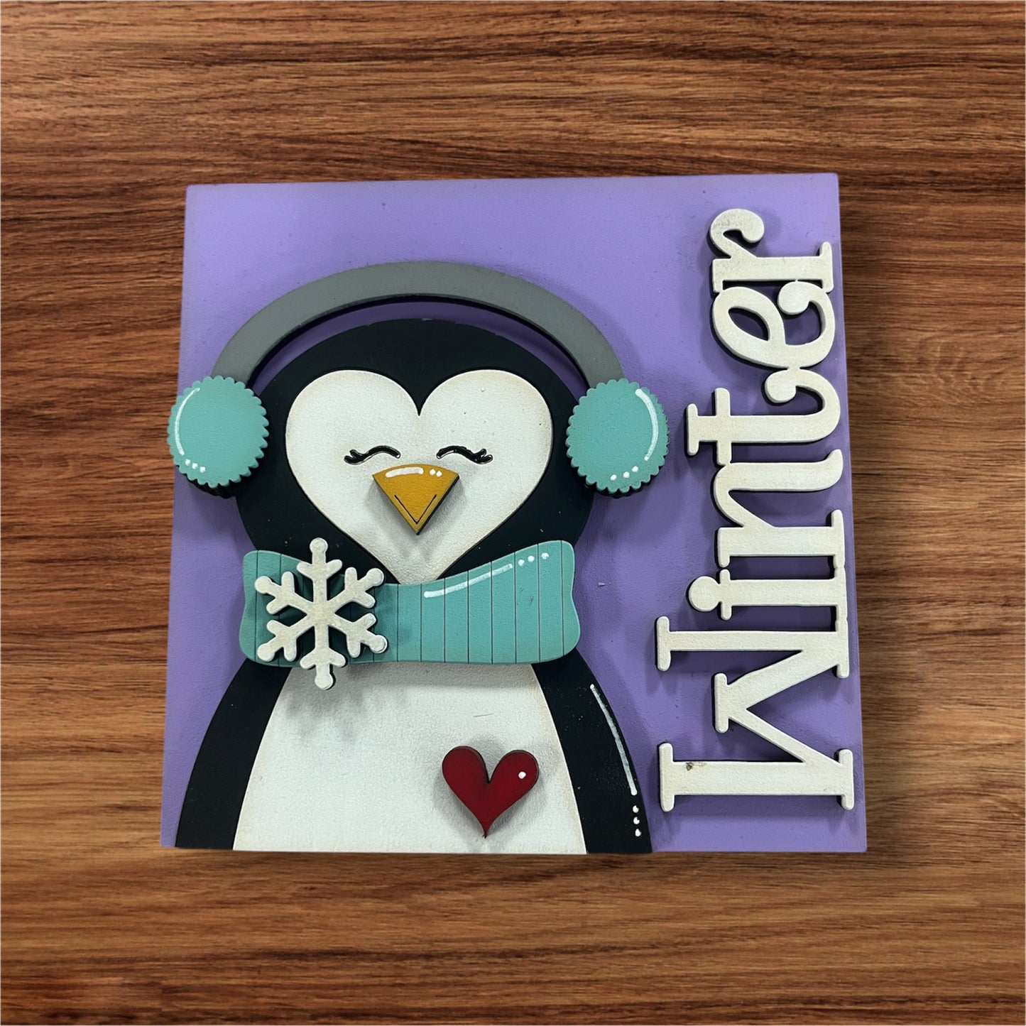 Winter Penguin Ladder Tile