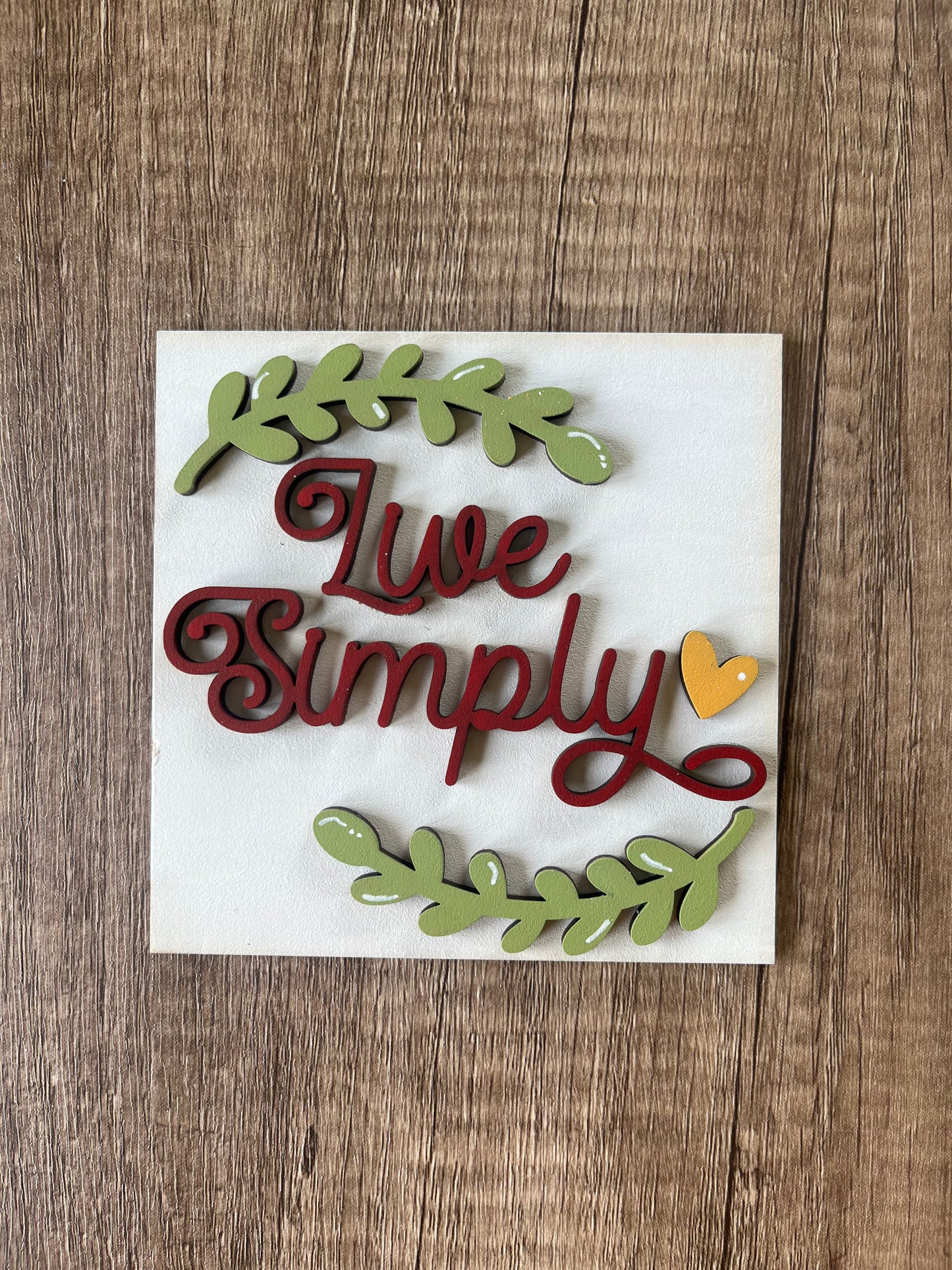 Live Simply Ladder Tile