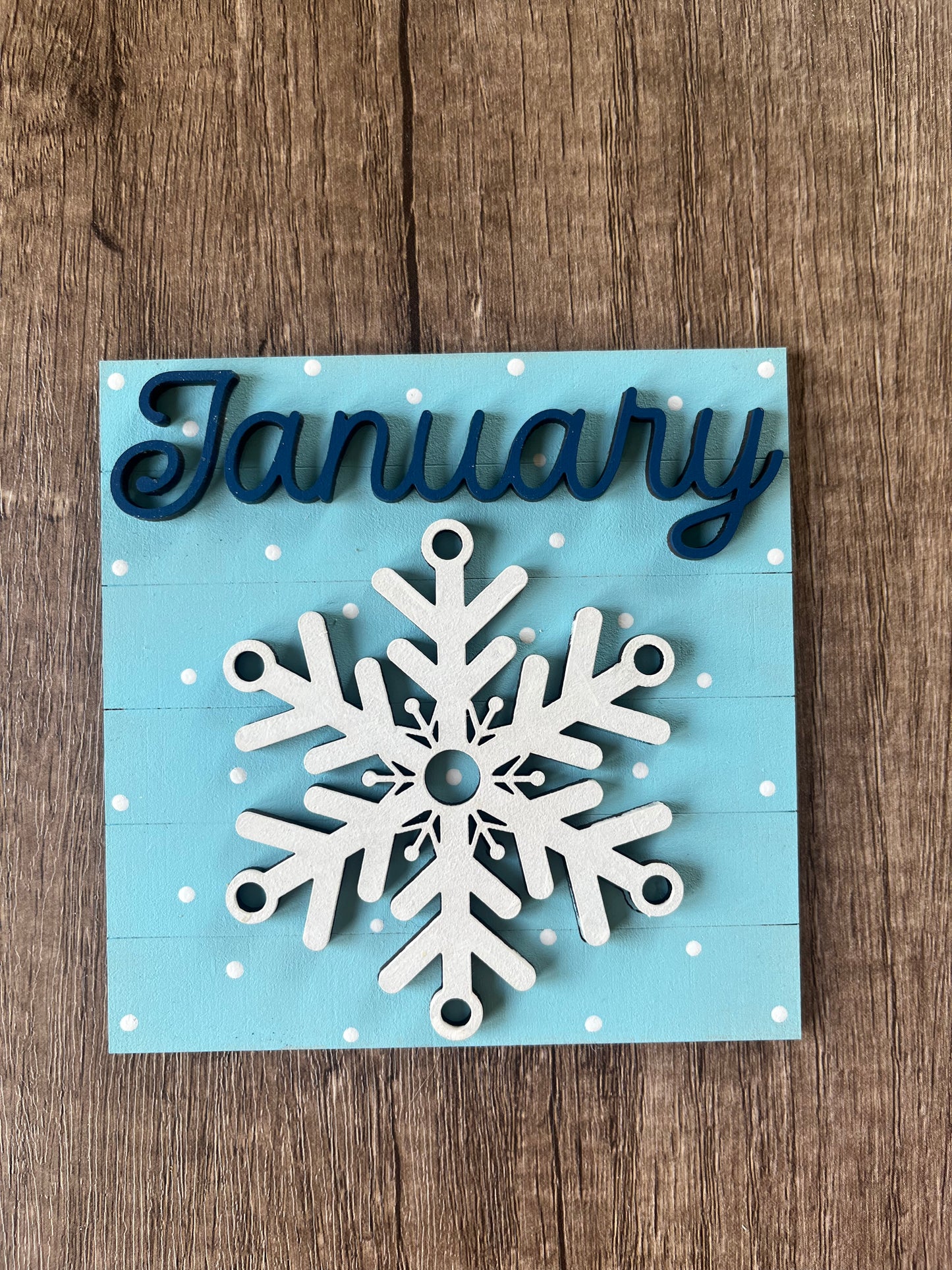 January Snowflake Ladder Tile