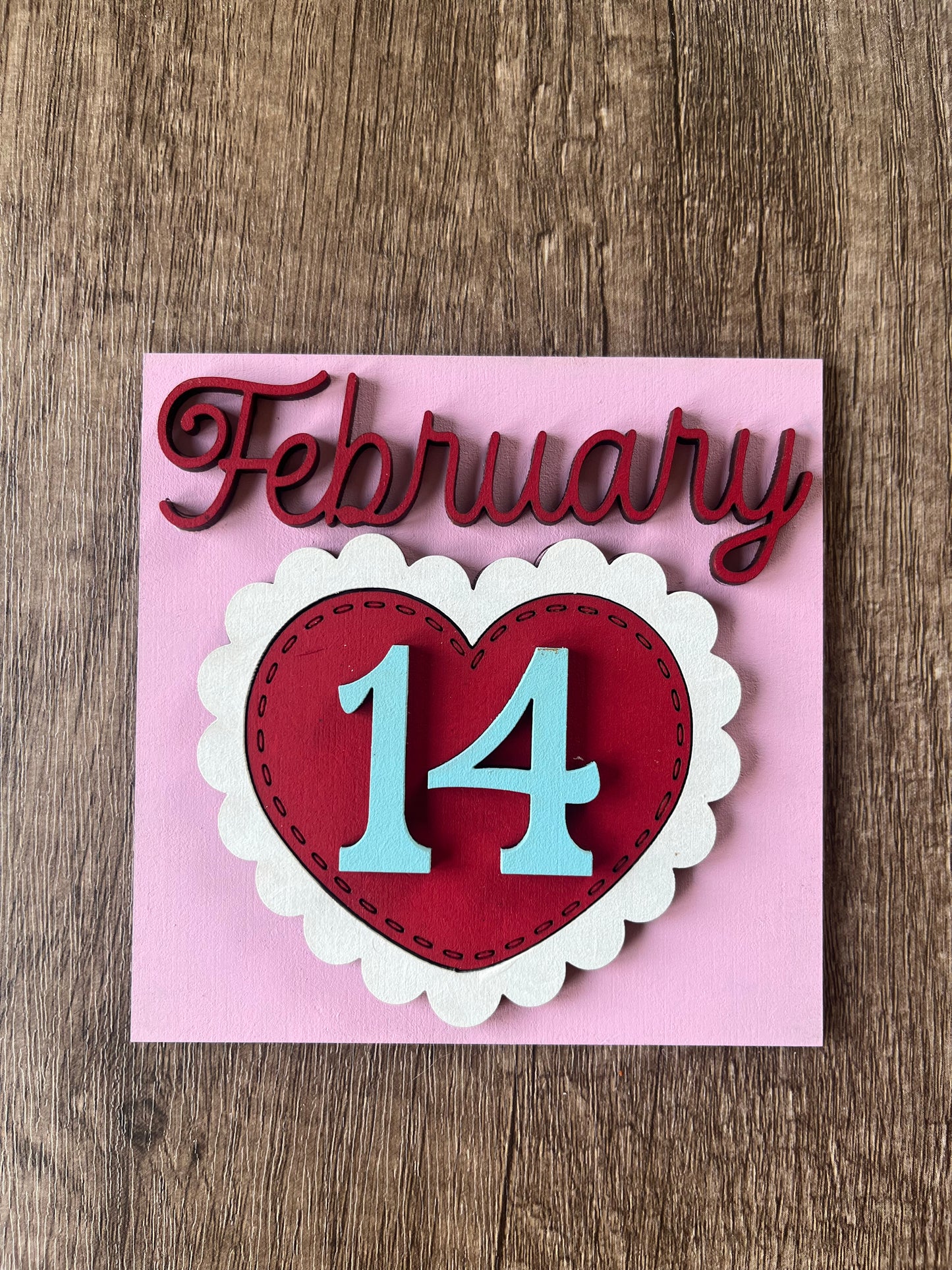 February Heart Ladder Tile