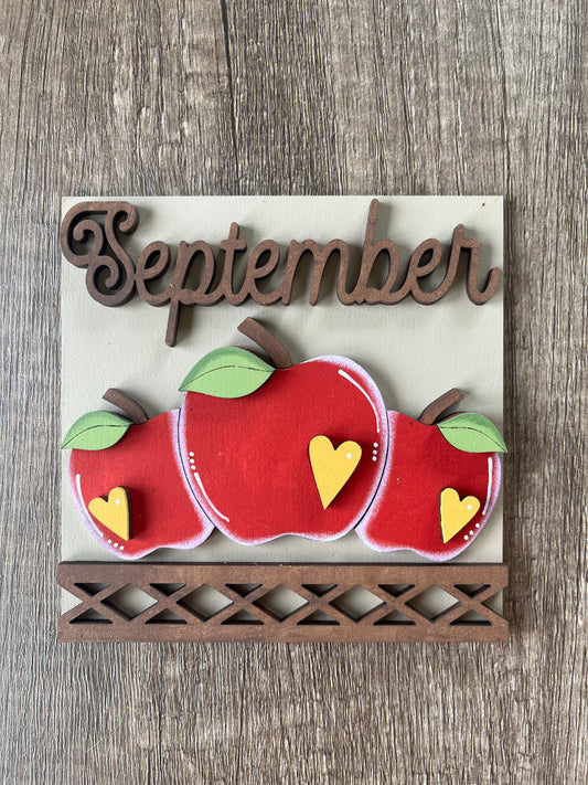 September Apples Ladder Tile