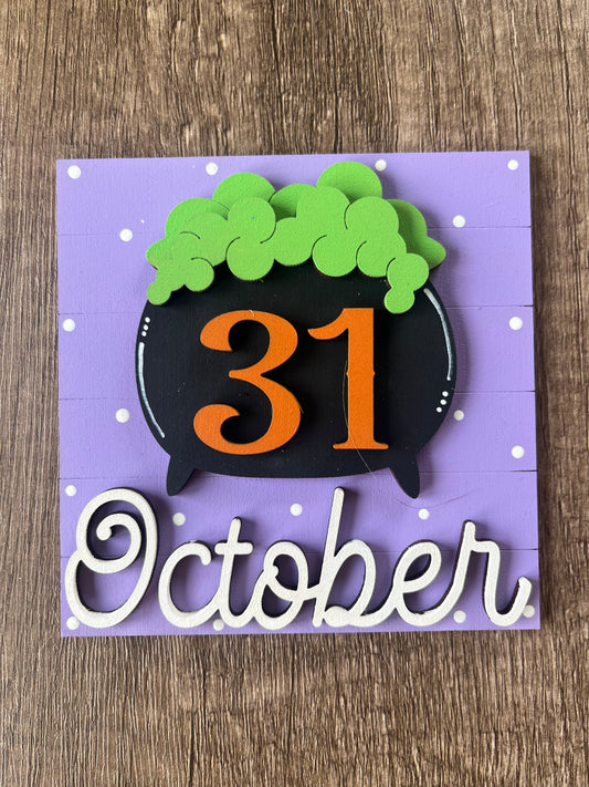 October Cauldron Ladder Tile