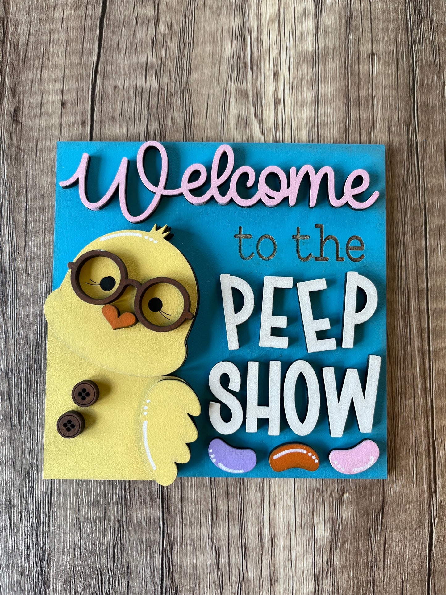 Welcome Peep Show Ladder Tile
