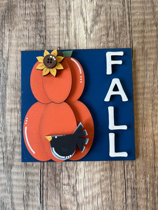 Fall Pumpkins Ladder Tile