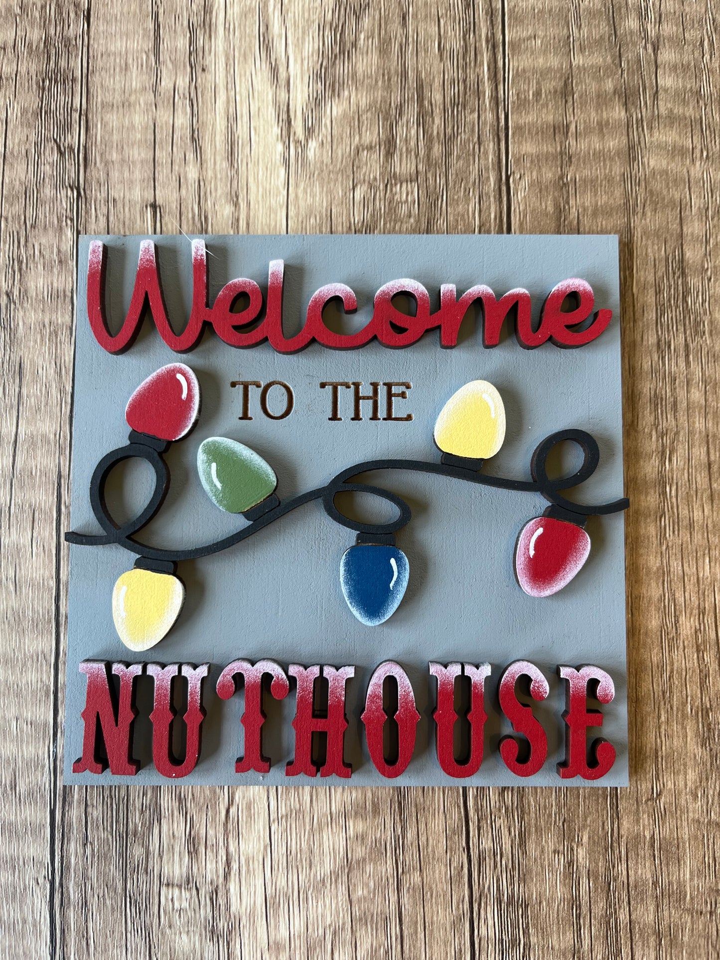 Welcome Nuthouse Ladder Tile