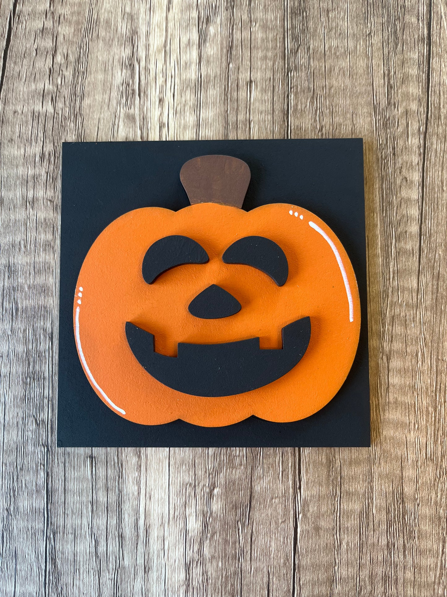 Pumpkin Face Ladder Tile