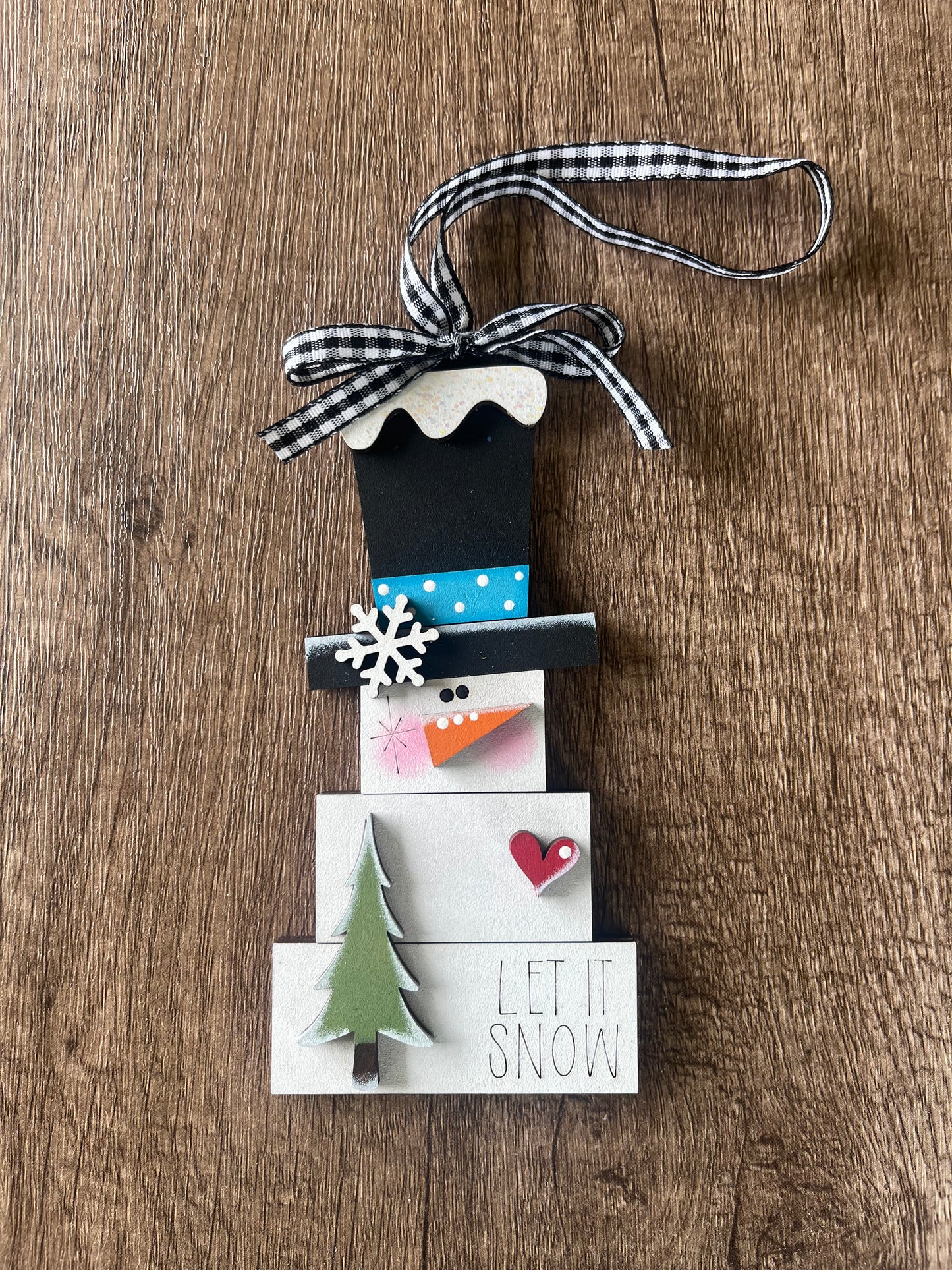 Let It Snow Snowman Ornament