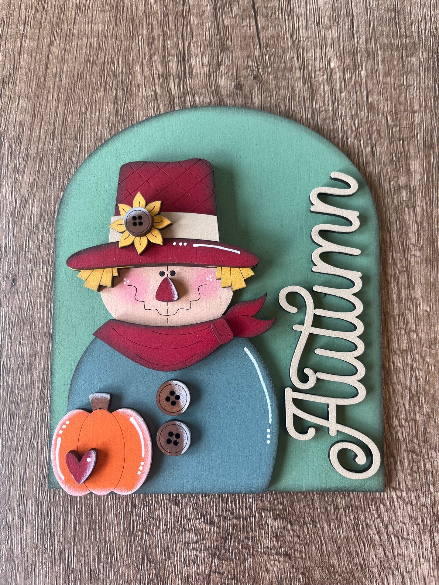 Autumn Scarecrow Small Arch Insert