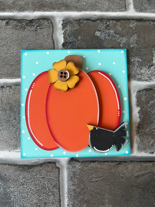 Pumpkin crow sunflower Ladder Tiler