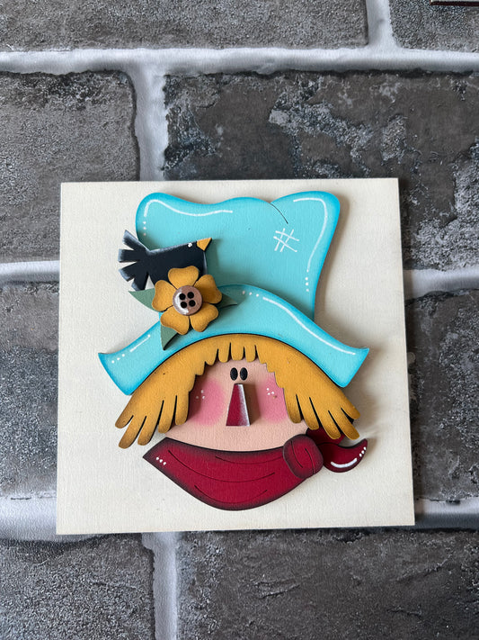 Scarecrow Red Scarf Ladder Tile