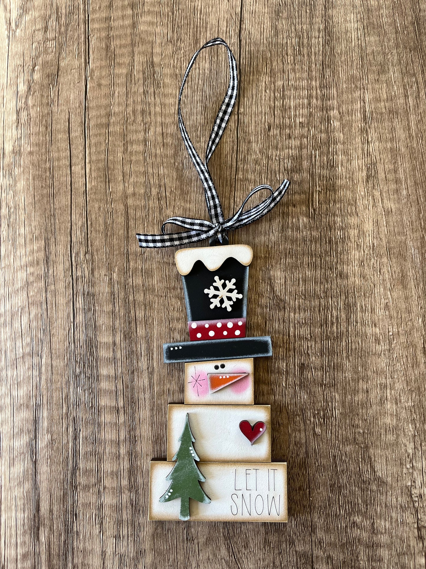 Let It Snow Snowman Ornament