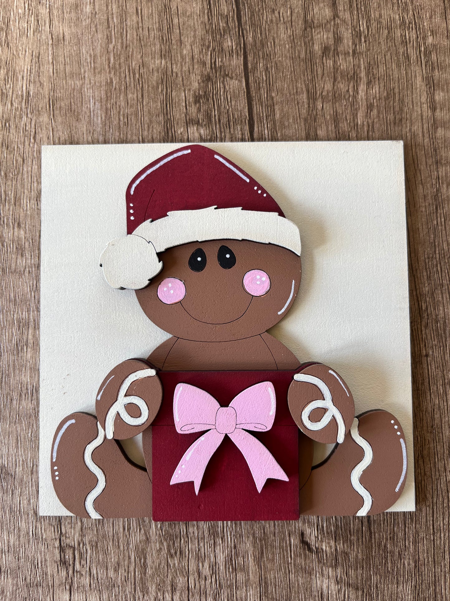 Gingerbread Present Ladder Tile