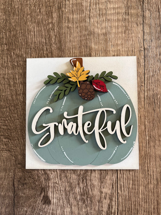 Grateful Pumpkin Ladder Tile