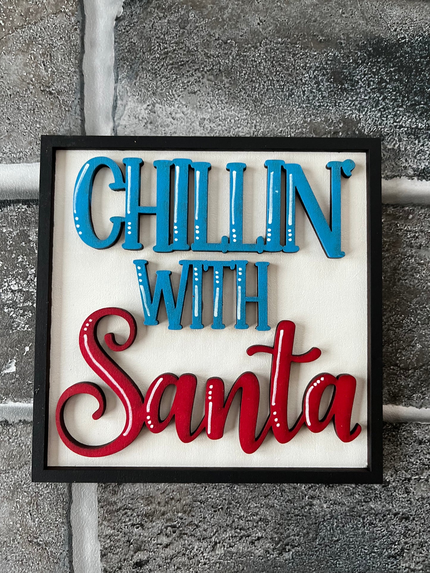 Chillin Santa Ladder Tile