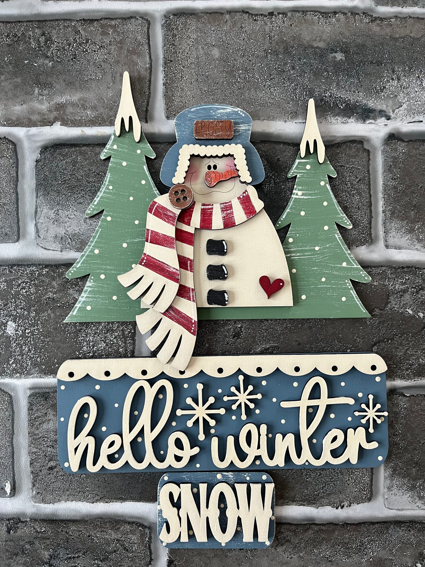 Winter Snowman Truck Add On