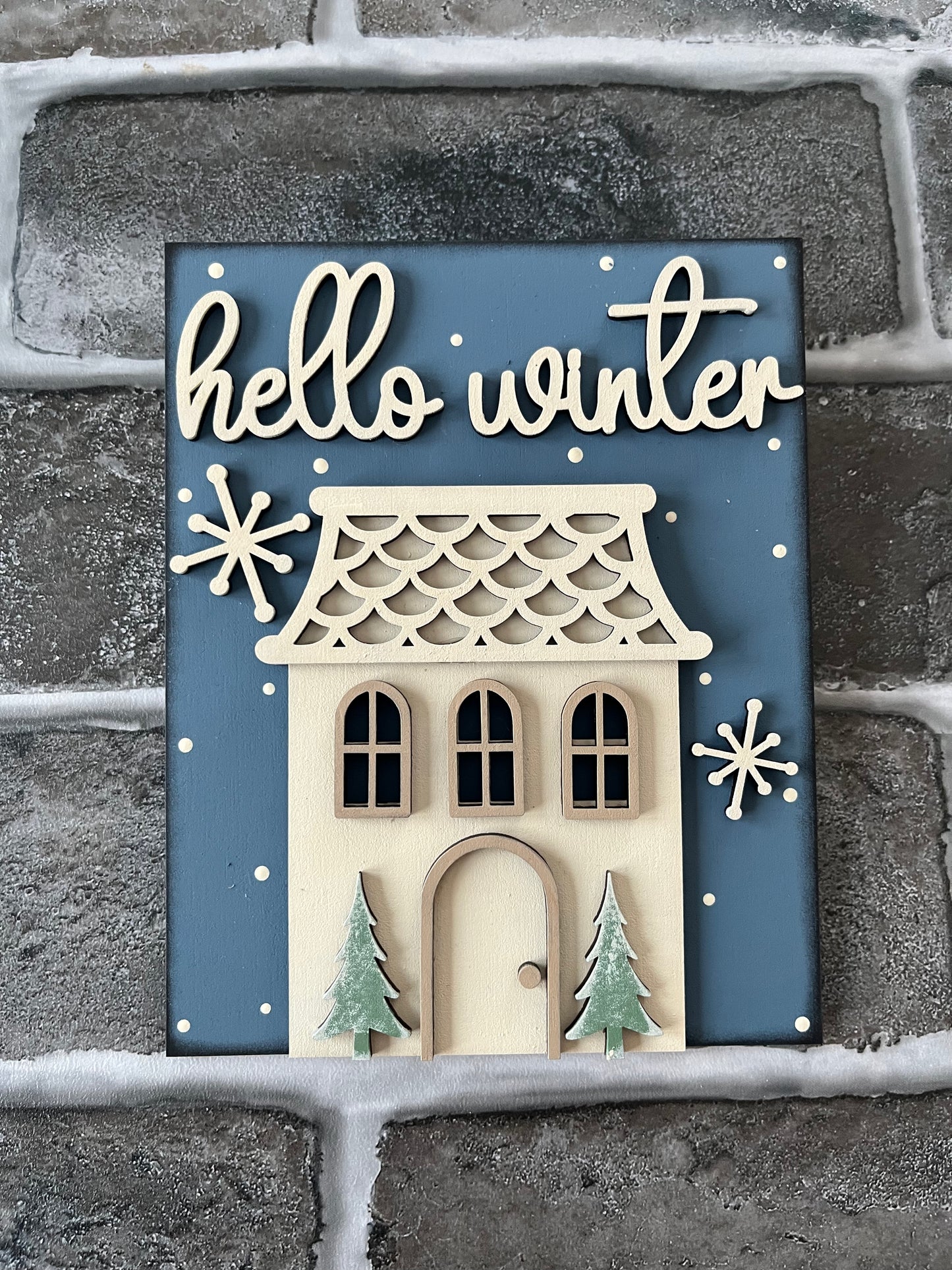 Hello Winter Sign