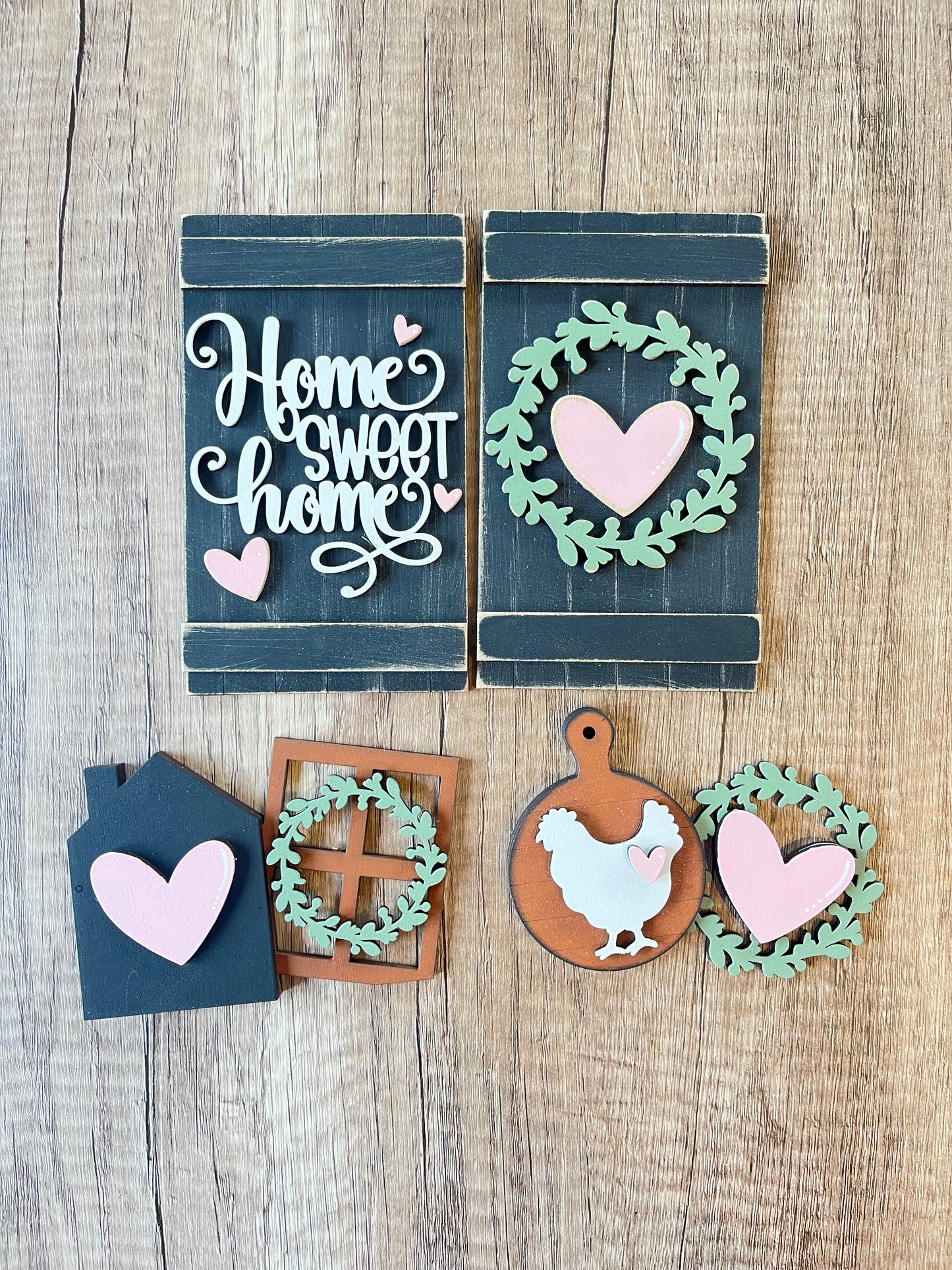 Home Sweet Home Large Cottage Cabinet Insert