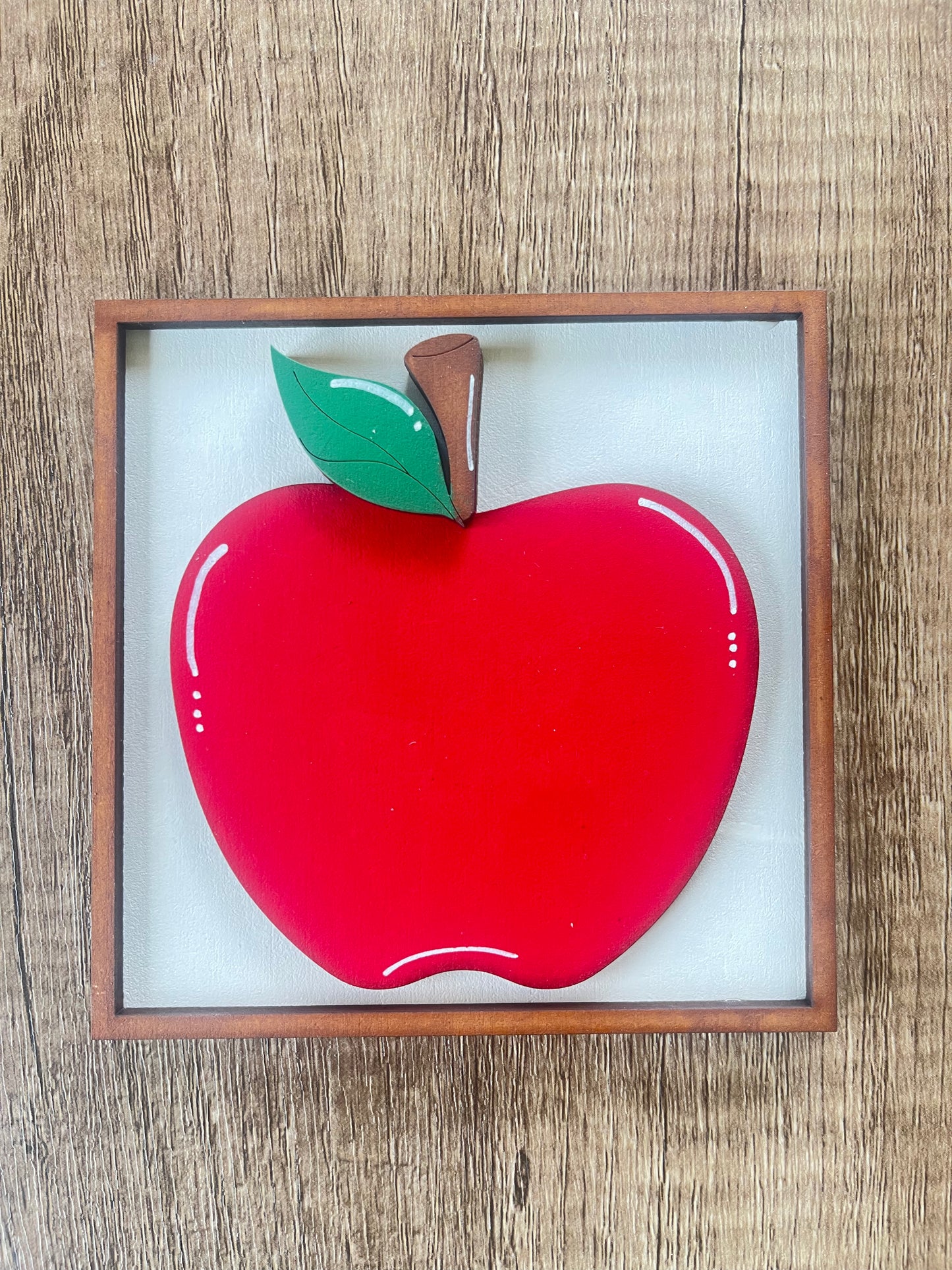 Framed Apple Ladder Tile