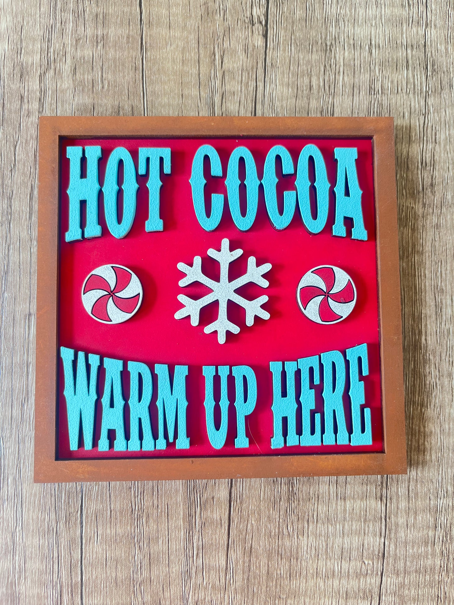 Hot Cocoa Warm Ladder Tile