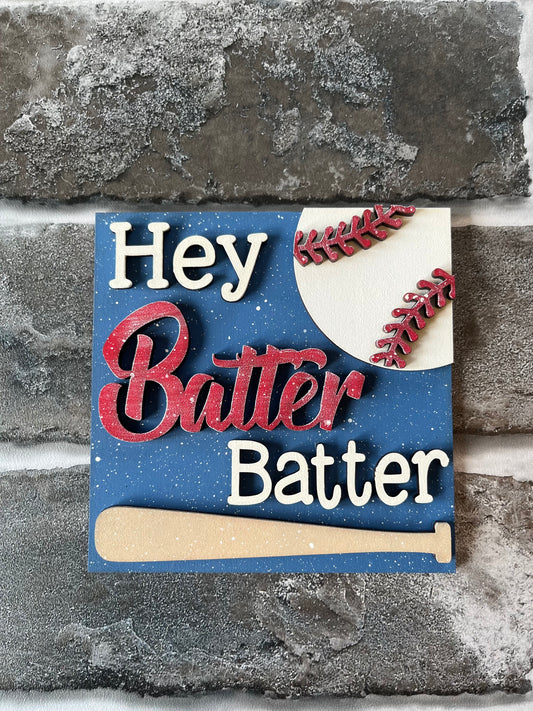 Hey Batter Baseball Ladder Tile