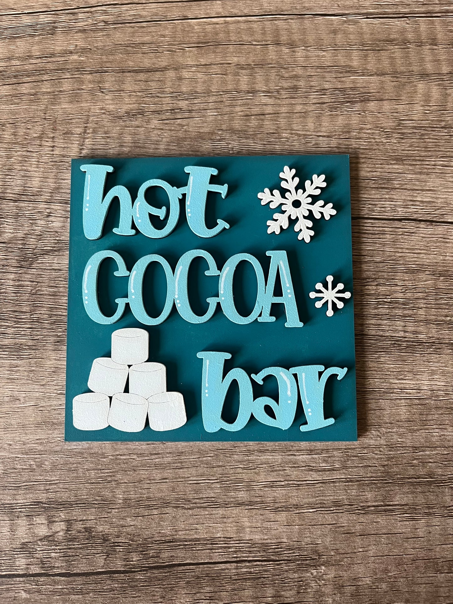 Hot Cocoa Bar Ladder Tile