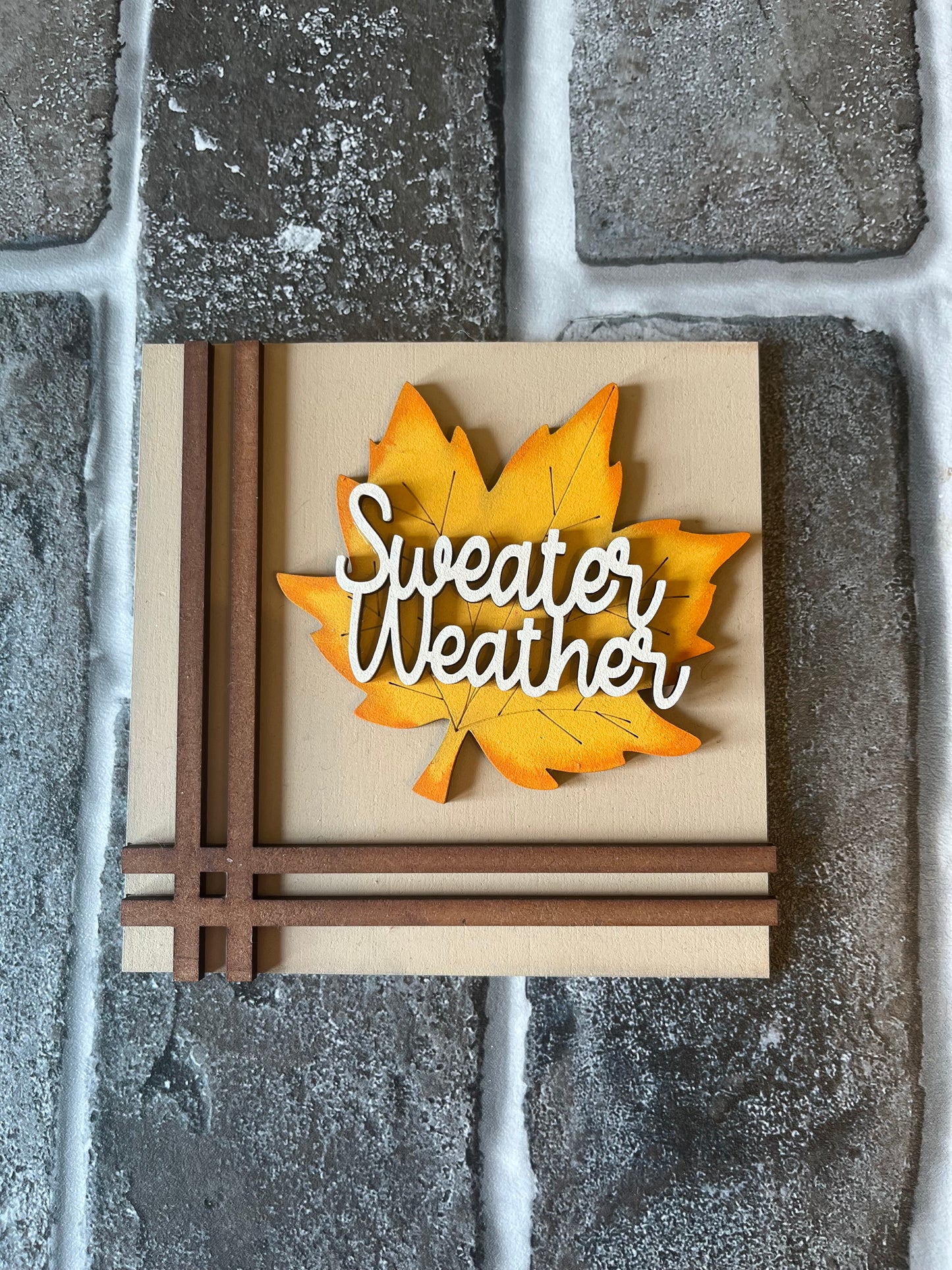 Sweater Weather Leaf Ladder Tile
