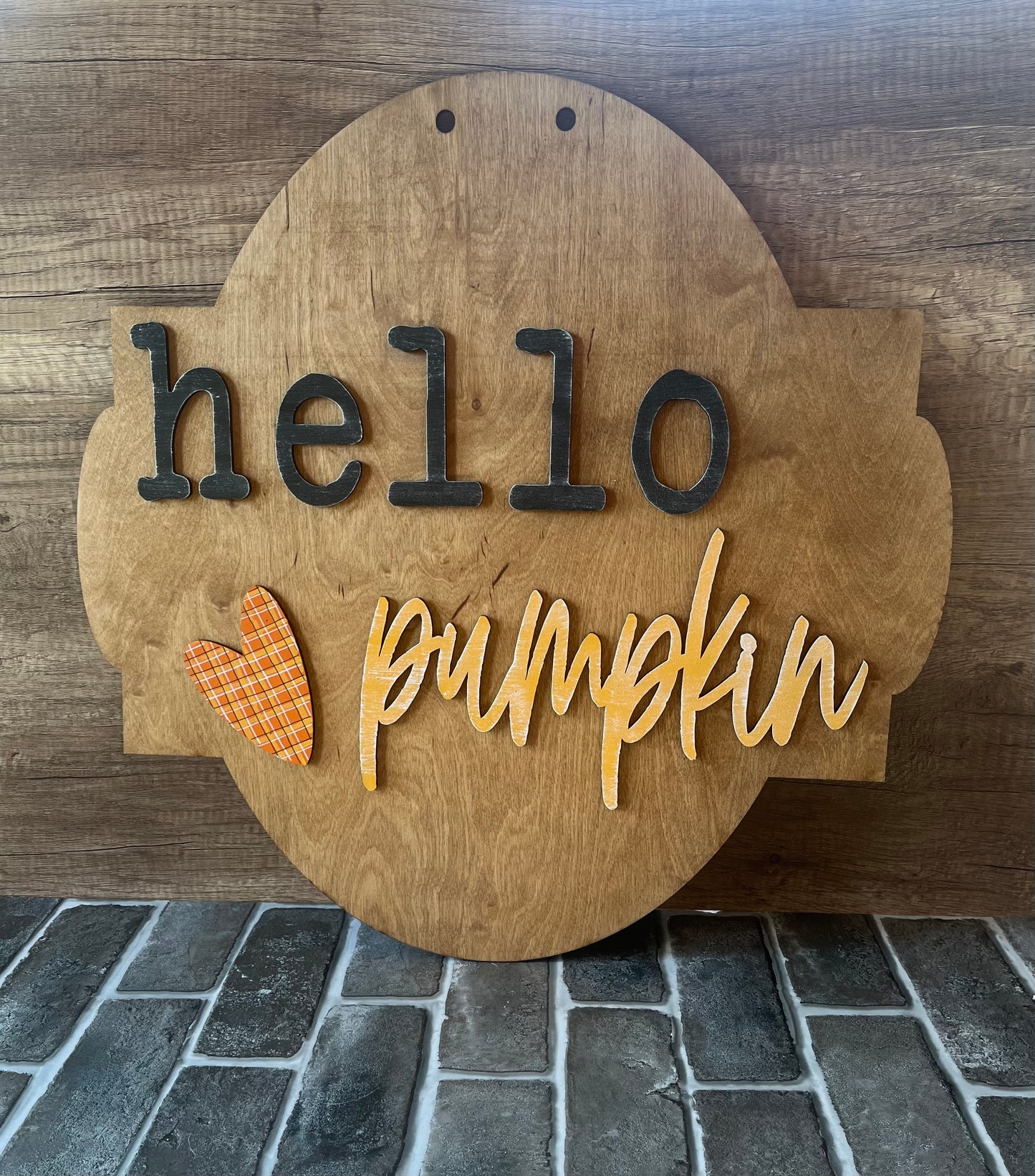 Hello Pumpkin Door Hanger
