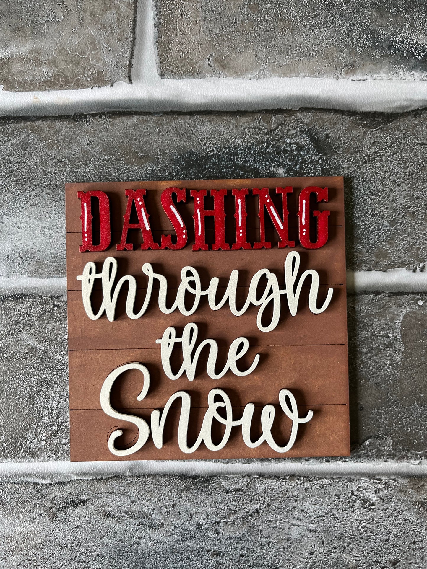 Dashing Through Snow Ladder Tile