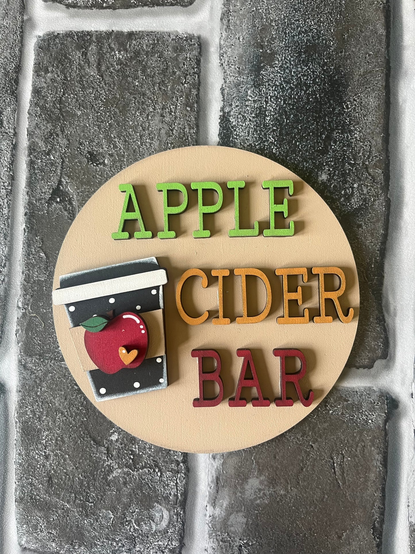 Apple Cider Bar Sign