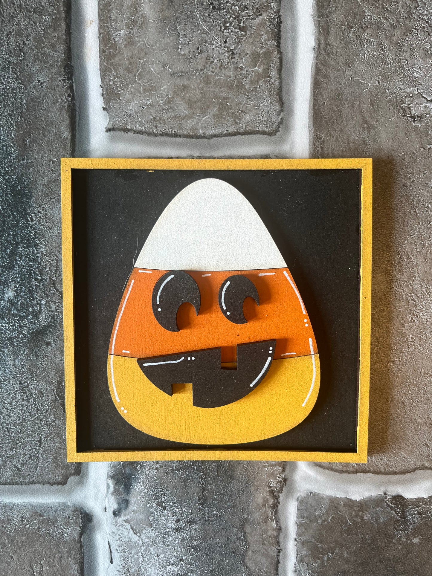 Spooky Candy Corn Ladder Tile