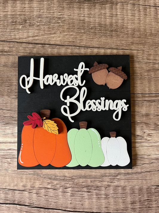 Harvest Blessings Ladder Tile
