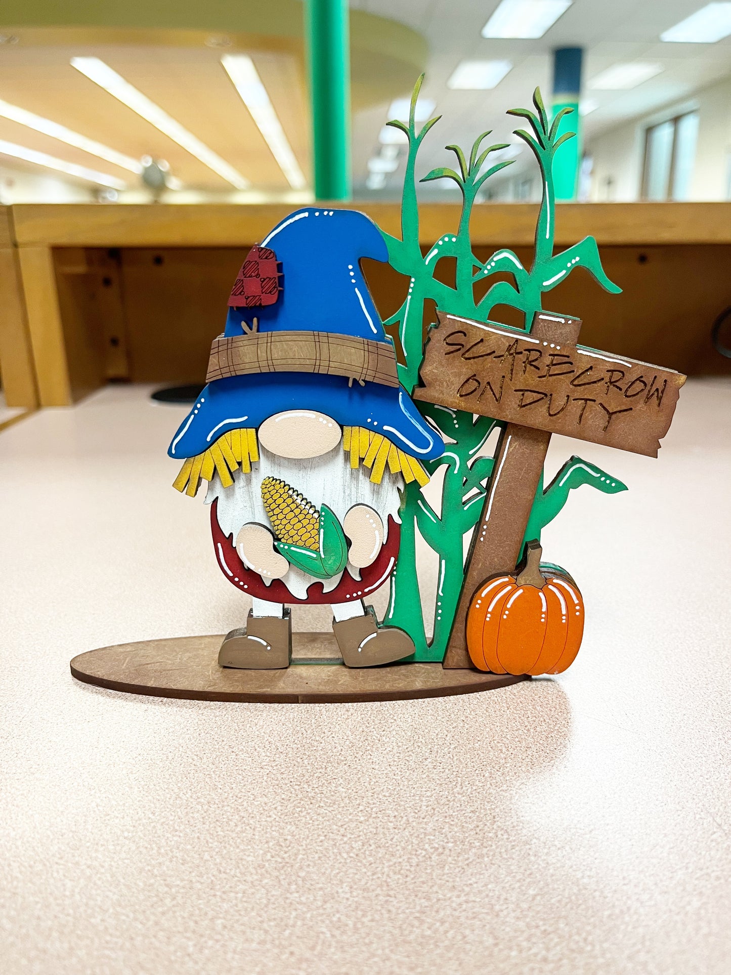 Scarecrow Gnome Shelf Sitter