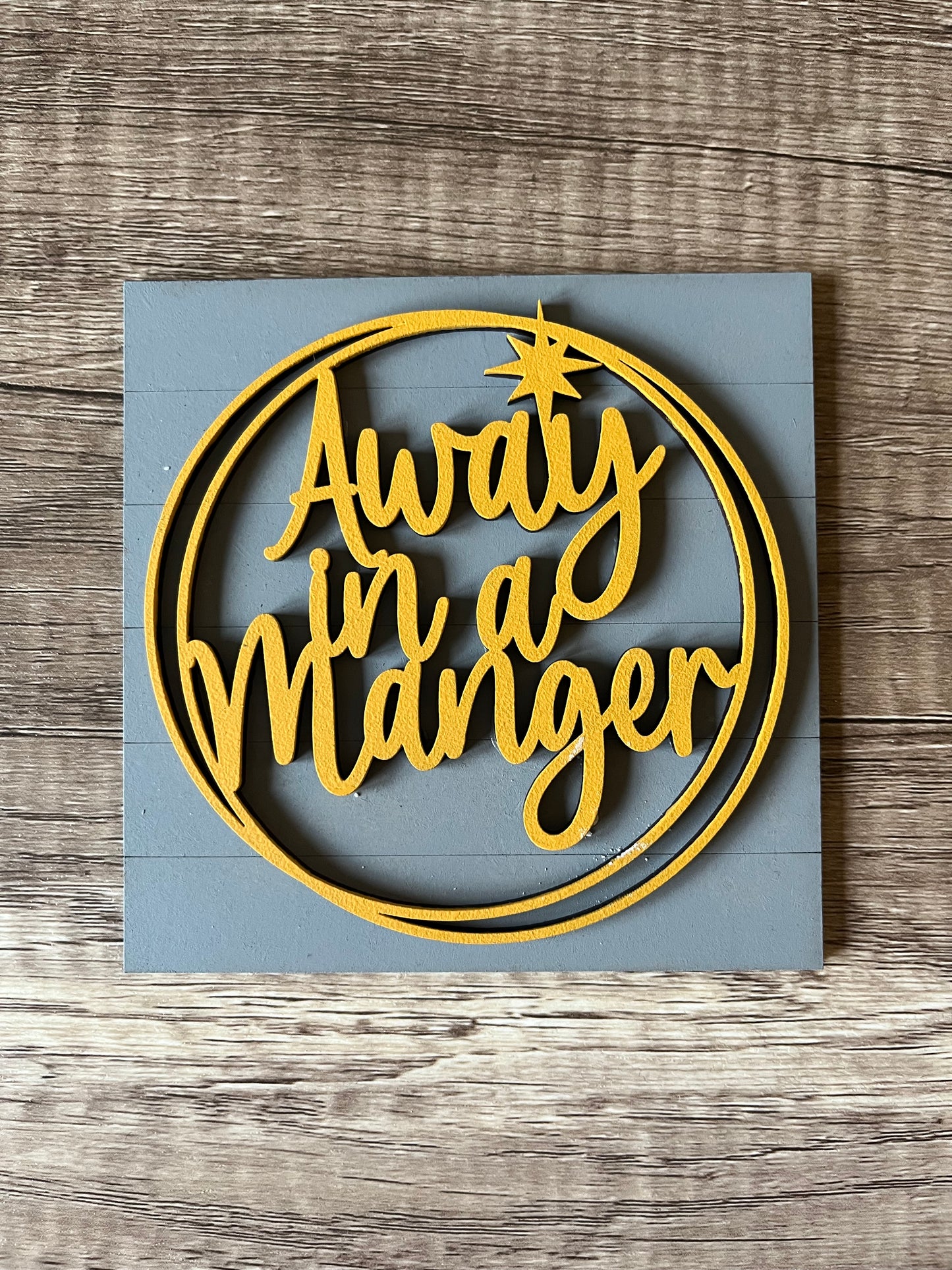 Away in the Manger Ladder Tile